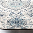 Safavieh Madison 11' Round Rug in Cream and Light Gray