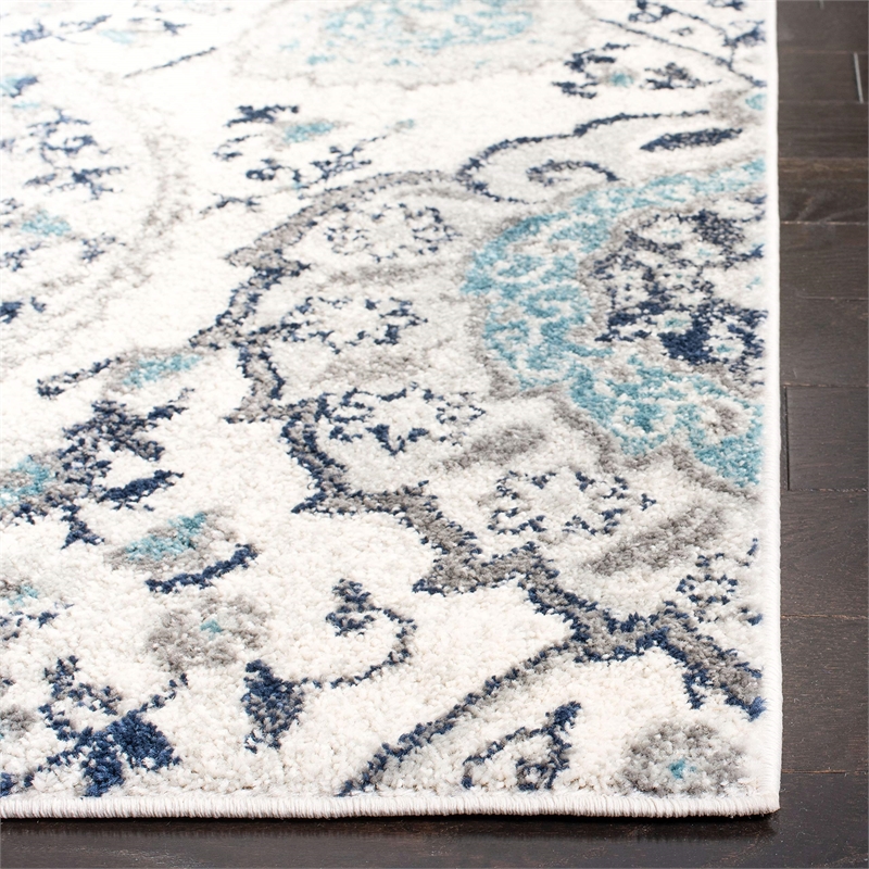 Safavieh Madison 11' Square Rug in Cream and Light Gray