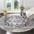 Safavieh Madison 11' Round Rug in Cream and Navy