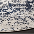Safavieh Madison 11' Round Rug in Cream and Navy