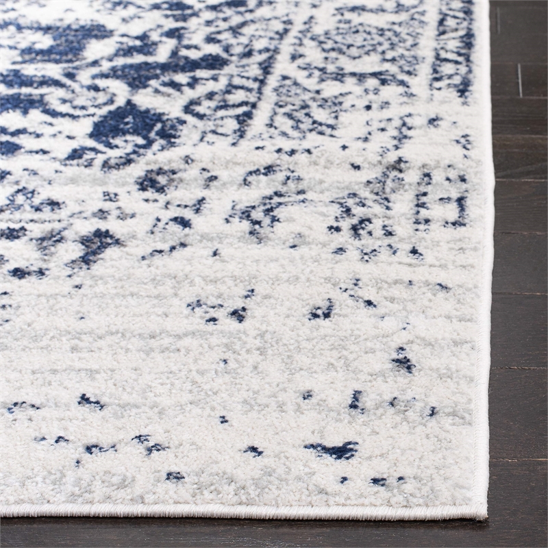 Safavieh Madison 11' Square Rug in Cream and Navy