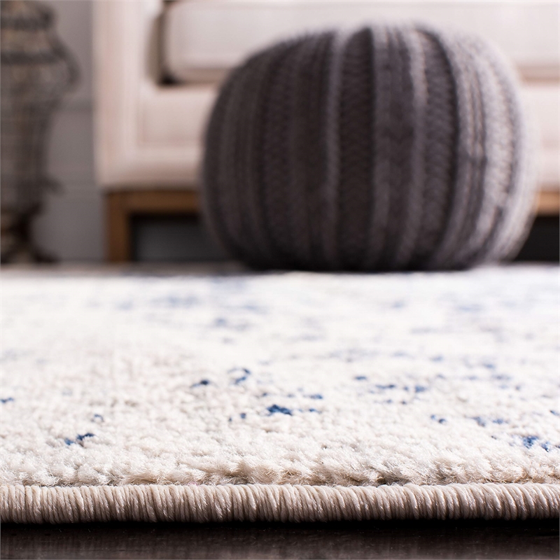 Safavieh Madison 11' Square Rug in Cream and Navy