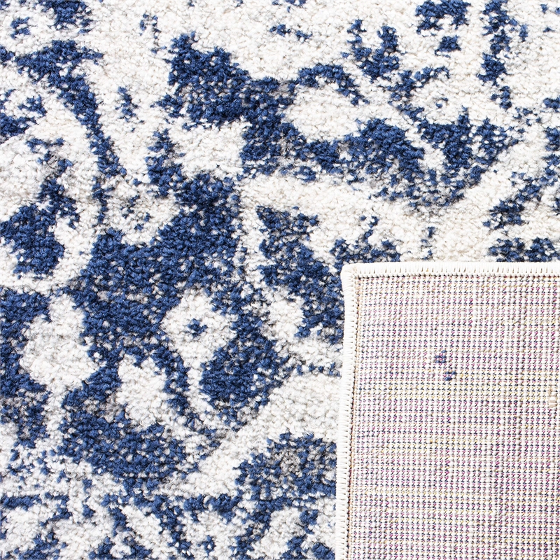 Safavieh Madison 11' Square Rug in Cream and Navy