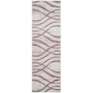 Safavieh Adirondack 2'6&quot x 10' Runner Rug in Cream and Purple