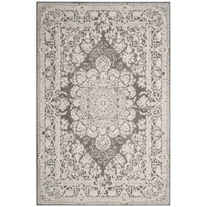 Safavieh Reflection 10' x 14' Rug in Dark Gray and Cream