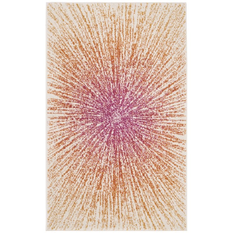 Safavieh Evoke 3' x 5' Rug in Fuchsia and Orange