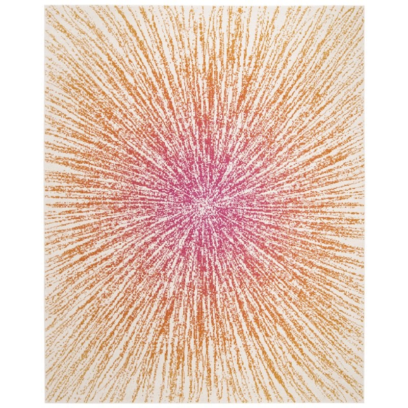 Safavieh Evoke 8' x 10' Rug in Fuchsia and Orange