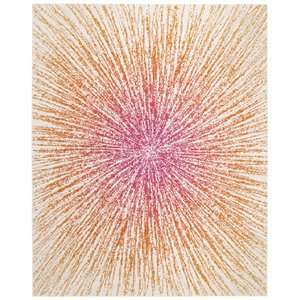 Safavieh Evoke 9' x 12' Rug in Fuchsia and Orange