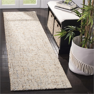 Safavieh Abstract 2'3&quot x 8' Hand Tufted Wool Runner Rug in Gold