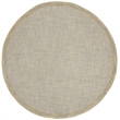Safavieh Abstract 6' Round Hand Tufted Wool Rug in Gold and Gray