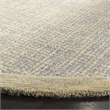 Safavieh Abstract 6' Round Hand Tufted Wool Rug in Gold and Gray