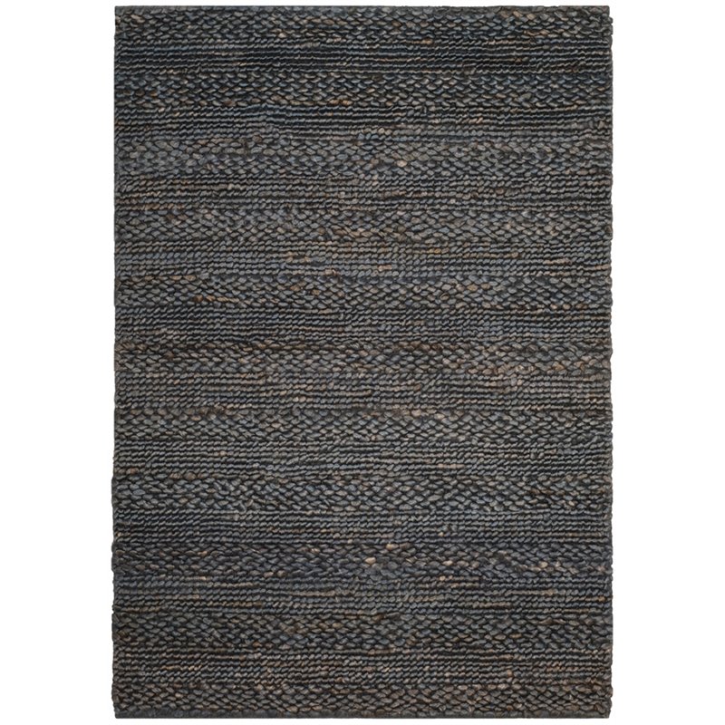 Safavieh Natural Fiber 3' x 5' Hand Woven Jute Rug in Gray