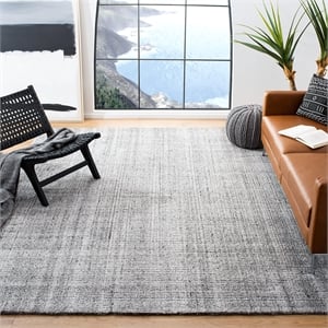 Safavieh Abstract 6' x 9' Hand Tufted Rug in Gray and Black
