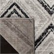 Safavieh Skyler 4' Square Rug in Gray and Black