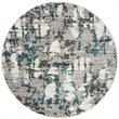 Safavieh Skyler 4' Round Rug in Gray and Blue