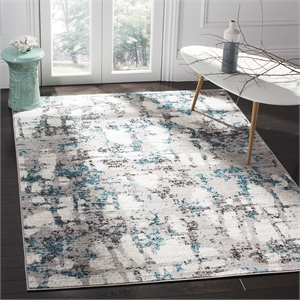 Safavieh Skyler 4' Square Rug in Gray and Blue