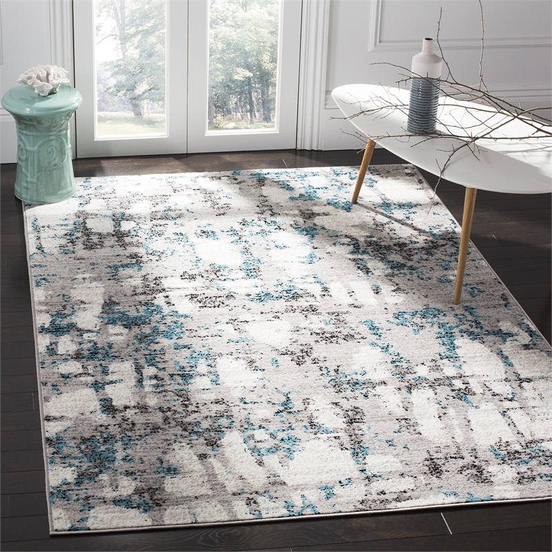 Safavieh Skyler 6' x 9' Rug in Gray and Blue