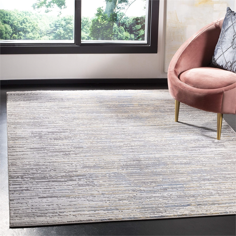 Safavieh Meadow 8' x 10' Rug in Gray and Gold