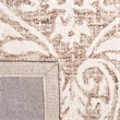 Safavieh Abstract 6' Round Hand Tufted Wool Rug in Gray and Ivory