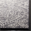 Safavieh Abstract 5' x 8' Hand Tufted Wool Rug in Gray and Ivory