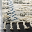 Safavieh Kenya 3' x 5' Hand Knotted Wool Rug in Gray and Ivory