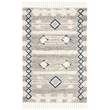 Safavieh Kenya 4' x 6' Hand Knotted Wool Rug in Gray and Ivory