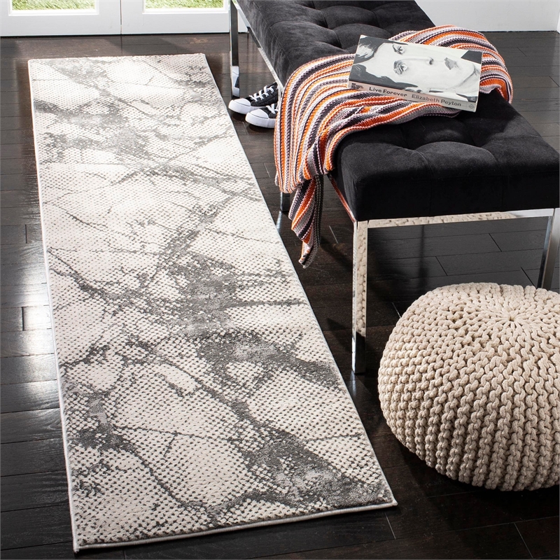 Safavieh Lurex 8' x 10' Rug in Gray and Ivory