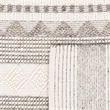 Safavieh Natura 8' Square Hand Woven Wool Rug in Gray and Ivory