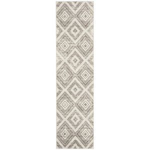 Safavieh Skyler 2' x 6' Runner Rug in Gray and Ivory