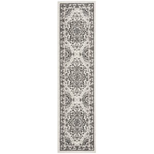 Safavieh Skyler 2' x 6' Runner Rug in Gray and Ivory