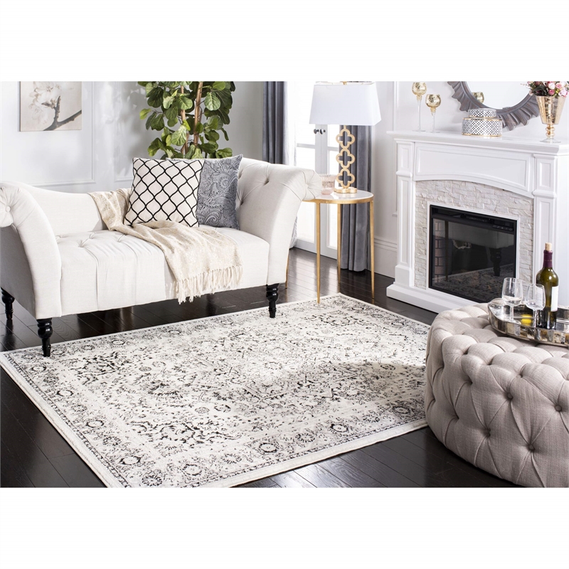 Safavieh Skyler 3' x 5' Rug in Gray and Ivory