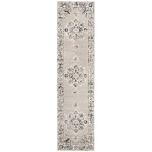 Safavieh Skyler 2' x 10' Runner Rug in Gray and Ivory
