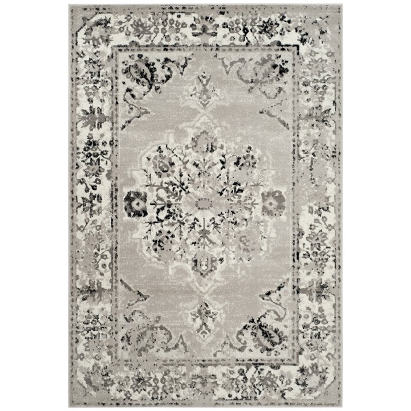 Safavieh Skyler 2' x 4' Rug in Gray and Ivory