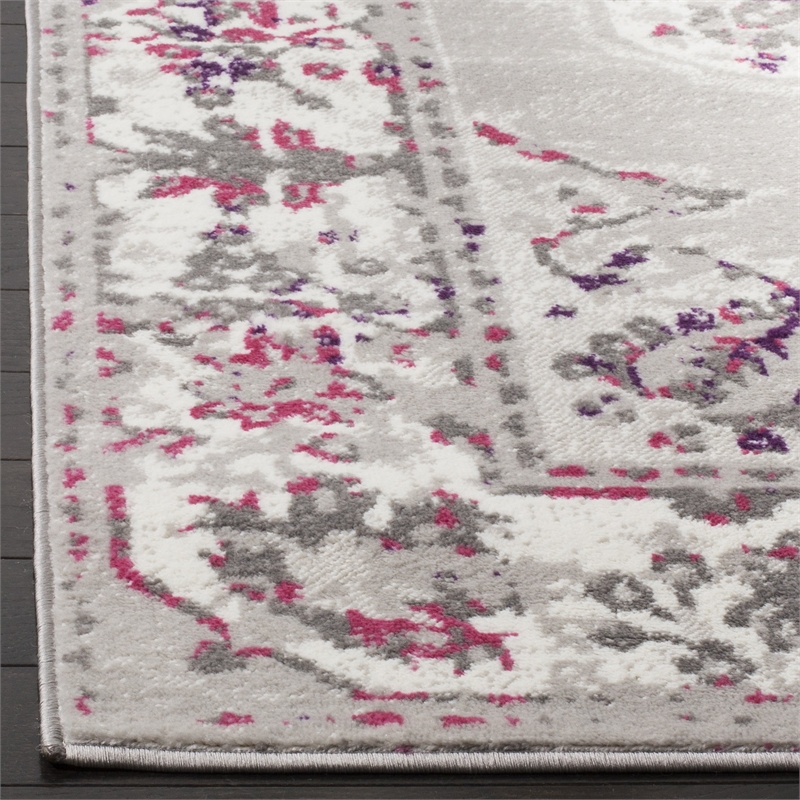 Safavieh Skyler 6' x 9' Rug in Gray and Pink