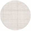 Safavieh Abstract 6' Round Hand Tufted Rug in Ivory and Beige