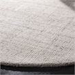 Safavieh Abstract 6' Round Hand Tufted Rug in Ivory and Beige