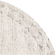 Safavieh Abstract 6' Round Hand Tufted Rug in Ivory and Beige