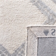 Safavieh Bellagio 5' Square Hand Tufted Wool Rug in Ivory and Gray