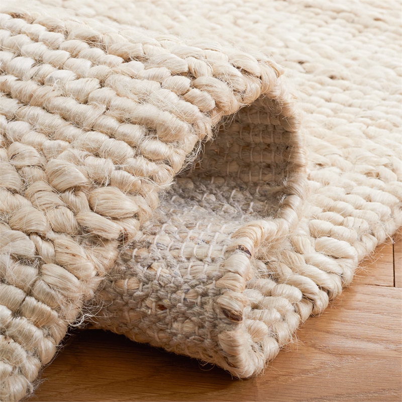 Safavieh Natural Fiber 10' x 14' Hand Woven Jute Rug in Ivory