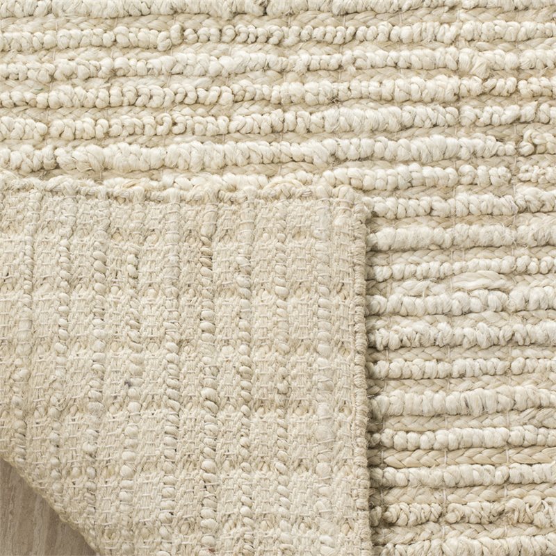 Safavieh Natural Fiber 10' x 14' Hand Woven Jute Rug in Ivory