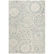 Safavieh Abstract 5' x 8' Hand Tufted Wool Rug in Ivory and Blue