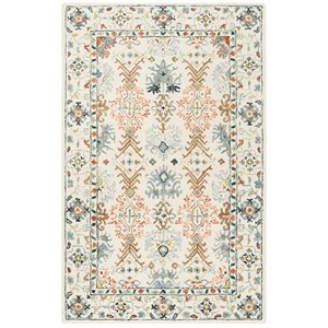 Safavieh Aspen 6' x 9' Hand Tufted Wool Rug in Ivory and Blue