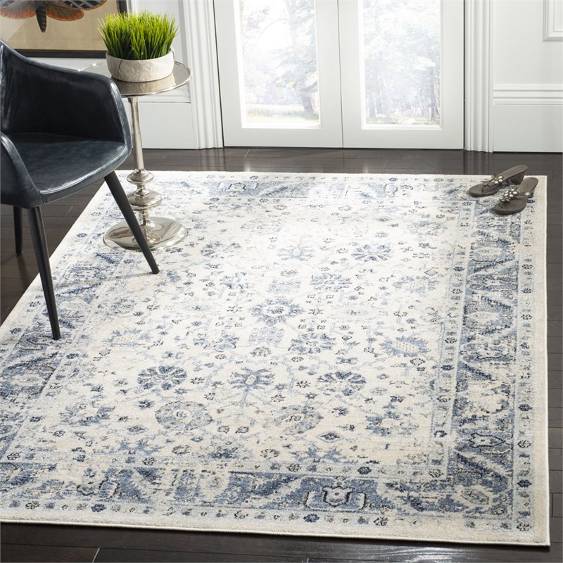 Safavieh Charleston 8' x 10' Rug in Ivory and Blue