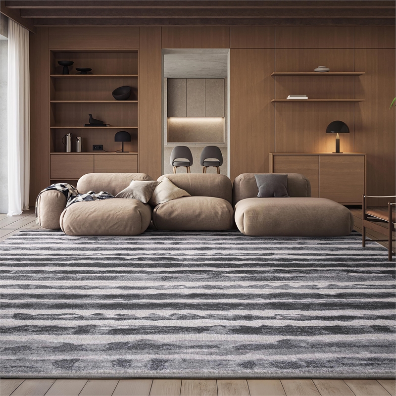 Safavieh Adirondack 10' x 14' Rug in Ivory and Charcoal