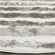 Safavieh Adirondack 4' Round Rug in Ivory and Charcoal