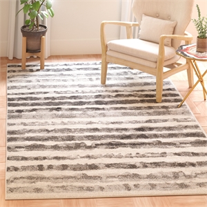 Safavieh Adirondack 4' Square Rug in Ivory and Charcoal