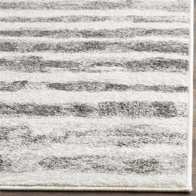 Safavieh Adirondack 4' Square Rug in Ivory and Charcoal