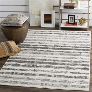 Safavieh Adirondack 6' x 9' Rug in Ivory and Charcoal