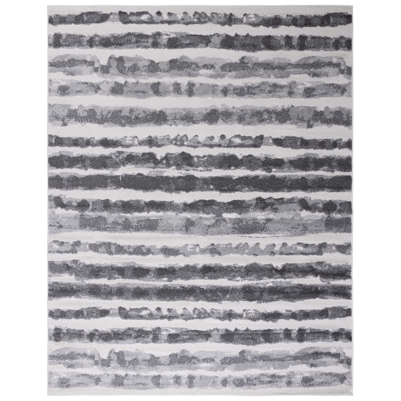 Safavieh Adirondack 8' Square Rug in Ivory and Charcoal