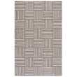Safavieh Abstract 5' x 8' Hand Tufted Rug in Ivory and Dark Gray